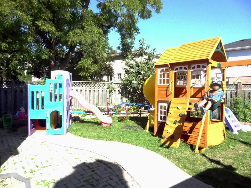 Home Daycare Newmarket | ECE-Led Care | Diana Daycare 5 Outdoor play yard at Diana Daycare